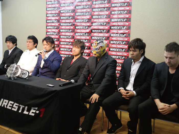 WRESTLE-1クルーザーディビジョンベルト公開会見&公開計量