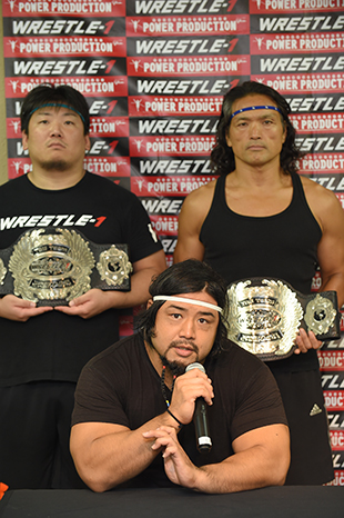 WRESTLE-1 GRAND PRIX 2015 準決勝！ワイルド―イケメン論争の決着は如何に！？-2015.8.10記者会見