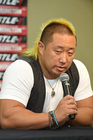 WRESTLE-1 GRAND PRIX 2015 準決勝！KAZMA SAKAMOTOvs近藤修司の行方は！？―2015.8.10記者会見