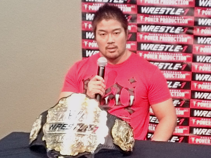 王者vs覇者！WRESTLE-1王座戦で雌雄を決す！―2015.8.31記者会見