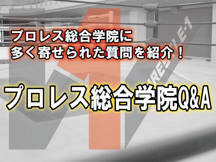 『プロレス総合学院 』に多く寄せられた質問を紹介！プロレス総合学院Q&A！