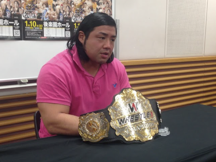 「WRESTLE-1を盛り上げて後楽園ホールを満員に」王者の自覚はWRESTLE-1に変革をもたらすか？―2015.12.25記者会見