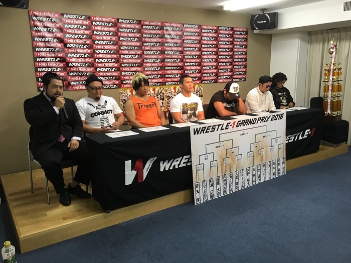 WRESTLE-1 GRAND PRIX出場選手コメント発表！今年のトーナメント優勝の栄光は誰の手に！？―2016.6.9記者会見