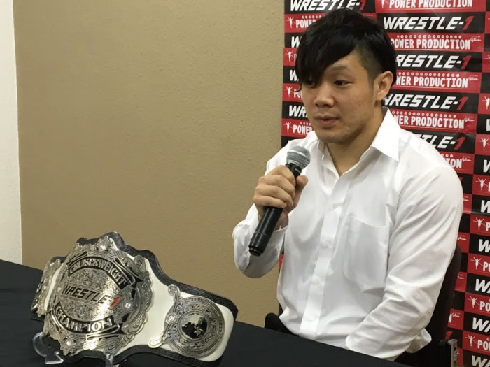 難敵を下した新王者・児玉の自信と決意！“WRESTLE-1の若い奴らスゲェ試合するな”っていうのを見せていく―2016.8.12記者会見②