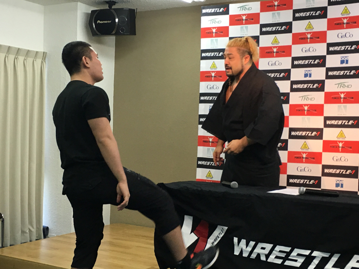 「女子プロレスラーの想像しただろう。イヤらしい目で見やがって」征矢、岩石の女子プロレス好きを暴露！WRESTLE-1記者会見②