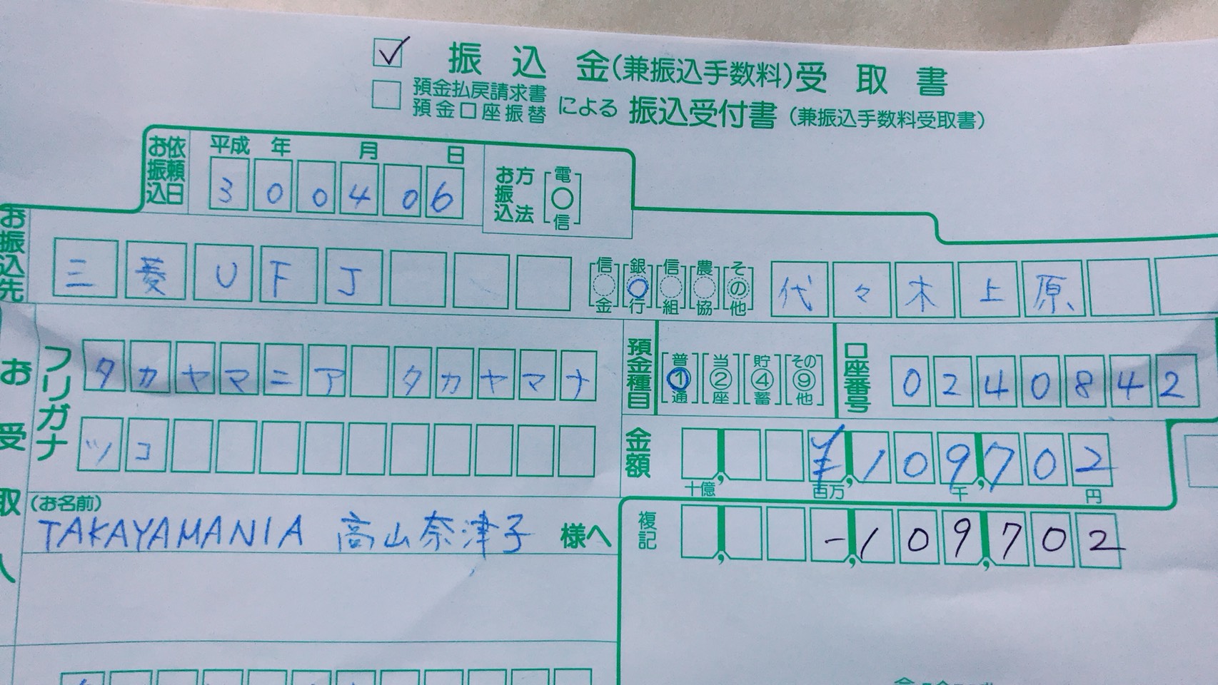 「TAKAYAMANIA」募金活動のお礼とご報告