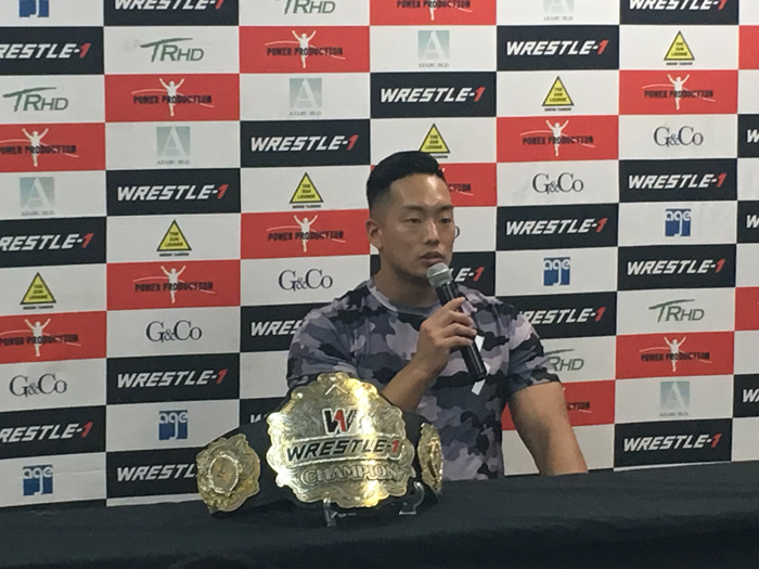 「どちらが来ても弾き返す」王者・T-Hawk、次期挑戦者に泰然自若！■2019.3.22WRESTLE-1記者会見③