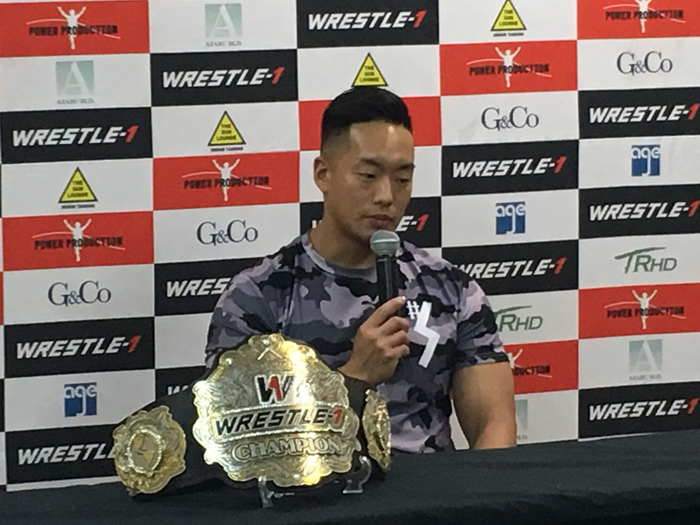 「どちらが来ても弾き返す」王者・T-Hawk、次期挑戦者に泰然自若！■2019.3.22WRESTLE-1記者会見③